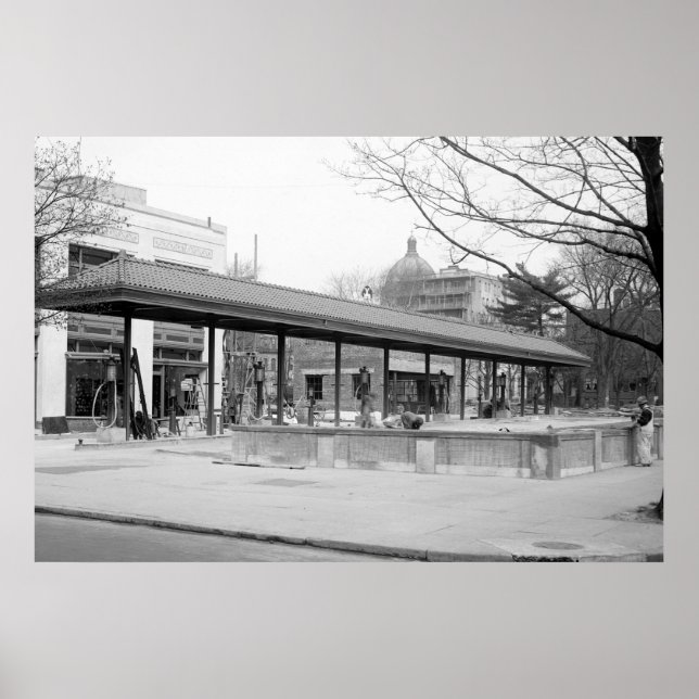 Póster Estação de Gás DC, 1921 (Frente)