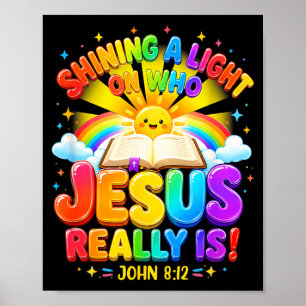 Poster Estação de Iluminação Revelando Quem é Jesus