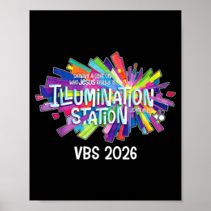 Poster Estação de Iluminação VBS 2026 Bíblia Jesus