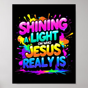 Poster estação de iluminação vbs igreja adoração lembranç