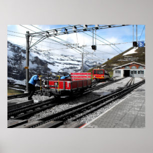 Poster Estação de Kleine Scheidegg em Suiça