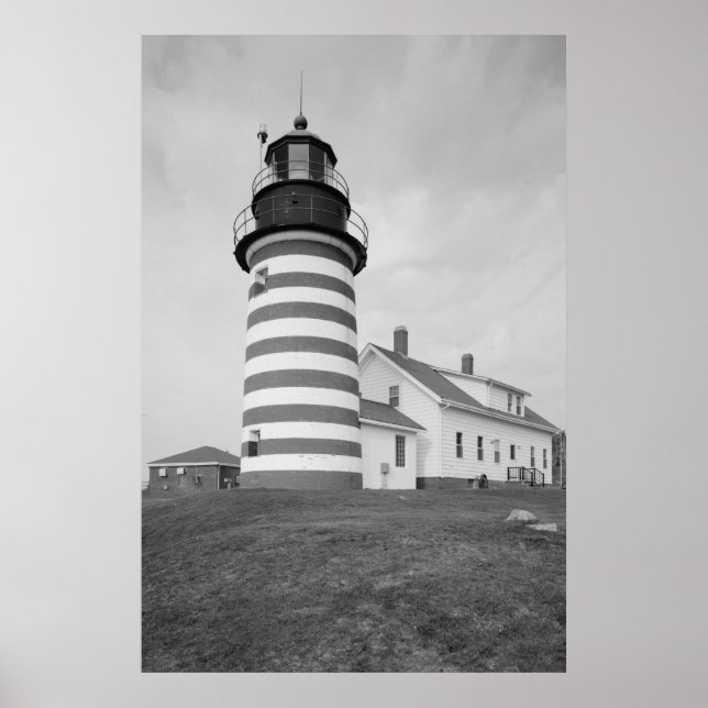Póster Estação de Luz West Quoddy Head (Frente)