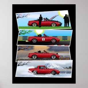 Poster Estação de Miata All