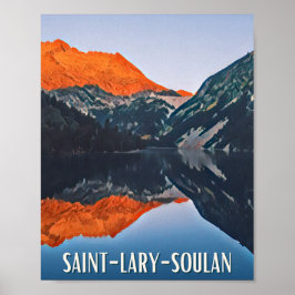 Poster Estação de ski Affiche Santo-Lary-Soulan