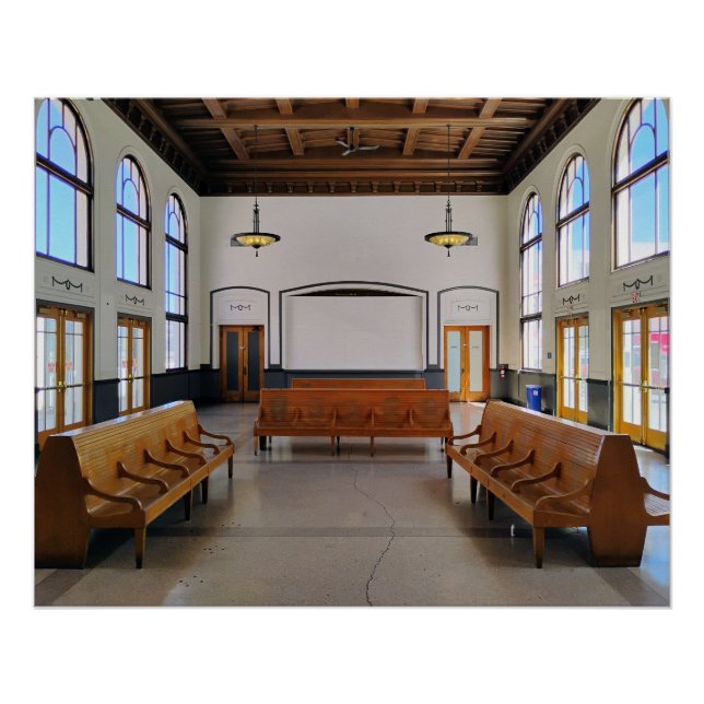 Póster Estação de trem em Reno (Frente)