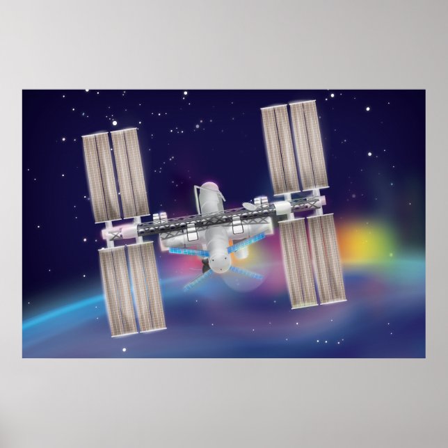 Póster Estação Espacial Internacional (Frente)