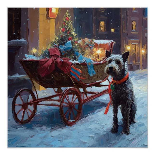 Póster Estação Festiva de Natal Chesapeake (Frente)