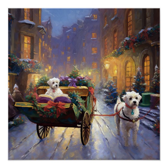 Póster Estação Festiva de Natal Maltês (Frente)