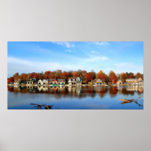 Póster Estação Histórica do Barco Row, Filadélfia, PA