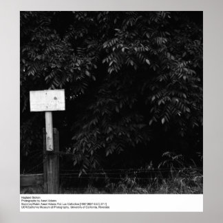 Póster Estação Hopland por Ansel Adams
