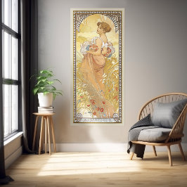 Poster Estação L'Eté Art Nouveau Alphonse Mucha