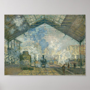 Póster Estação santo-Lazare - Claude Monet