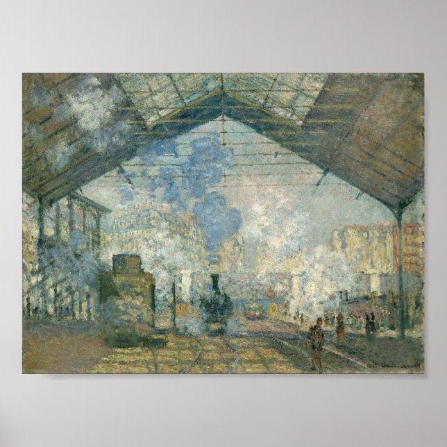 Póster Estação santo-Lazare - Claude Monet (Frente)