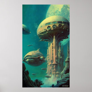 Poster Estação Sirius - (42x24in Extra Long) (com logotip