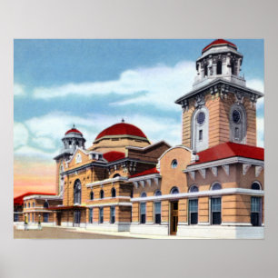 Póster Estação terminal de Birmingham Alabama