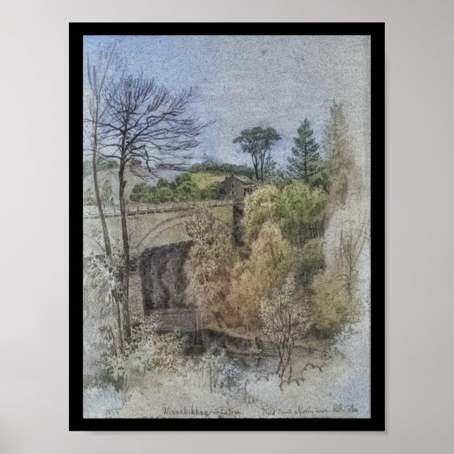 Poster Estação Wissahickon Railroad Bridge Pensilvânia (Frente)