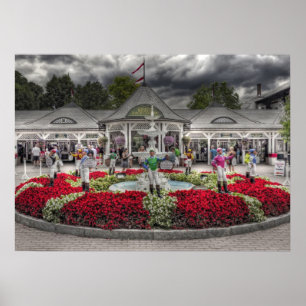Póster Estacas icónicas de Saratoga as 12 que ganham