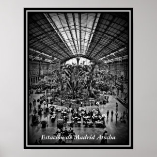 Póster Estación de Madrid Atocha