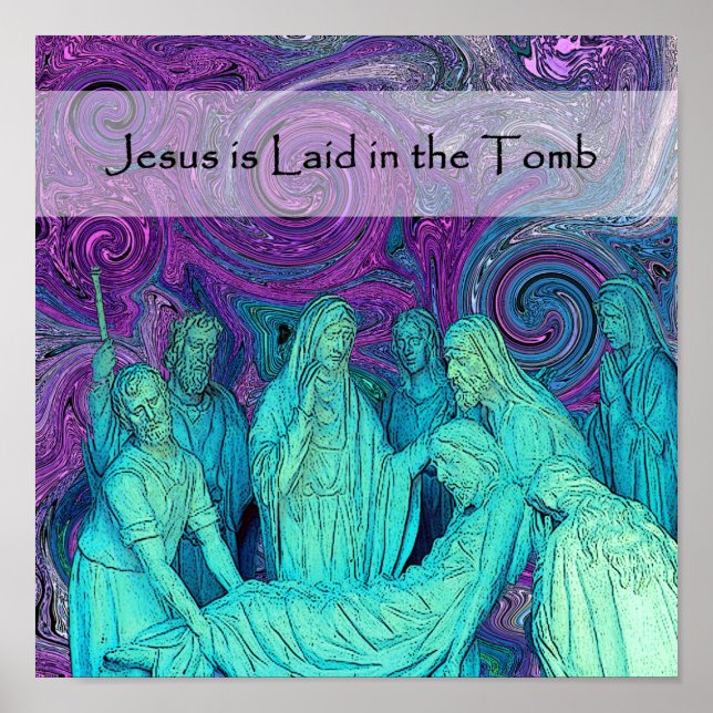 Póster Estações da Cruz 14 (Frente)