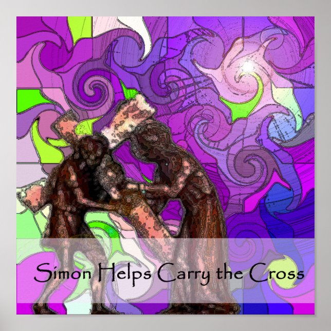 Poster Estações da Cruz 8 (Frente)