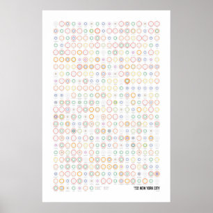 Póster Estações & linhas: Nova Iorque (luz)