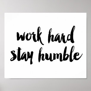 Poster Estada dura do trabalho humilde