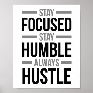 Poster Estada focalizada estada humilde