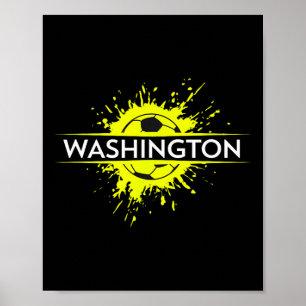 Poster Estádio de Apoio aos Fãs de Futebol de Washington