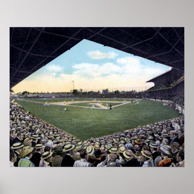 Póster Estádio de Baseball em Ohio (Frente)