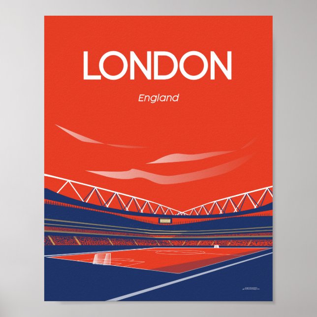 Poster Estádio dos Emirados Árabes de Londres (Frente)