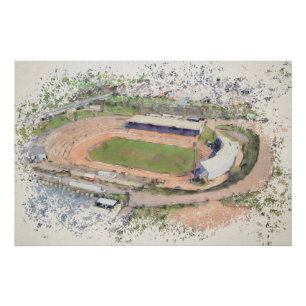 Póster Estádio Odsal, Bradford Aerial Art