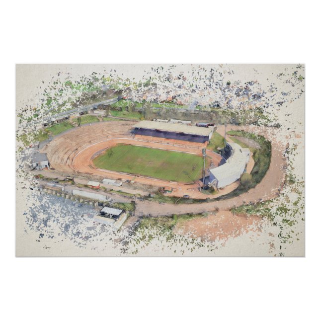Póster Estádio Odsal, Bradford Aerial Art (Frente)