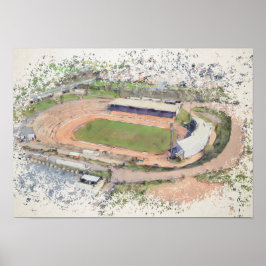 Poster Estádio Odsal, Bradford Aerial Art