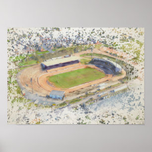 Poster Estádio Odsal, Bradford Aerial Art