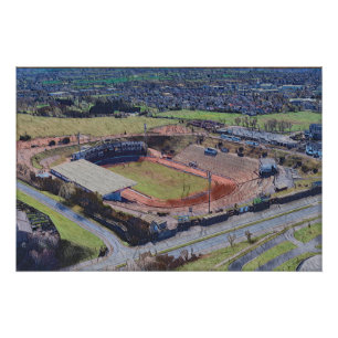 Póster Estádio Odsal, Bradford Aerial Art