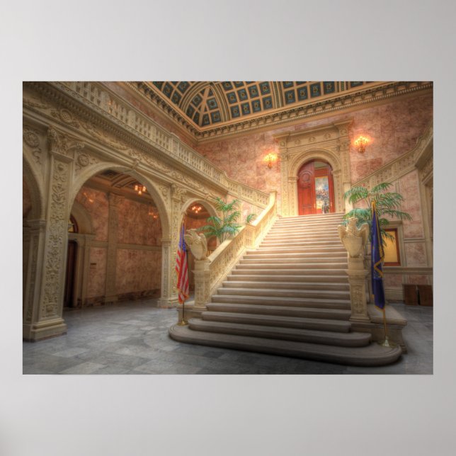 Poster Estado da Pensilvânia Matthew J. Ryan Building (Frente)