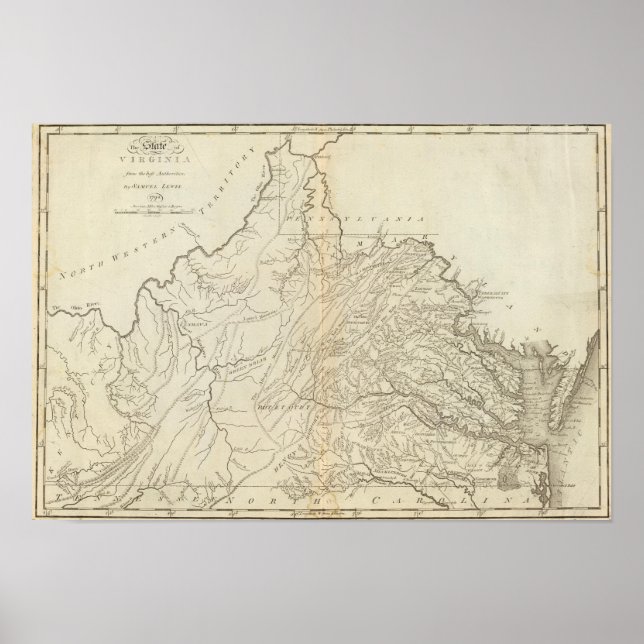 Póster Estado da Virgínia (Frente)