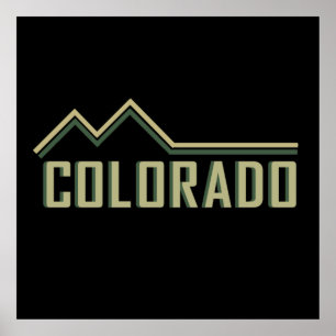 Poster estado das montanhas coloridas