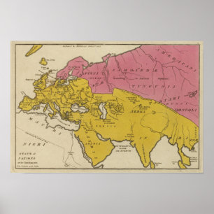 Póster Estado das Nações na era cristã