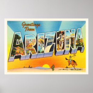 Póster Estado de lembrança velha das viagens vintage da