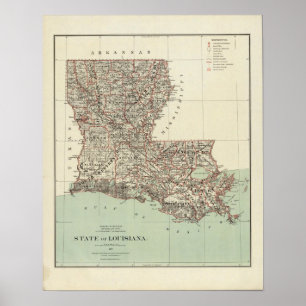 Poster Estado de Louisiana