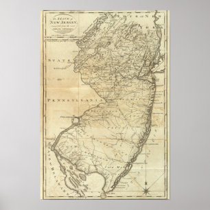 Póster Estado de New-jersey
