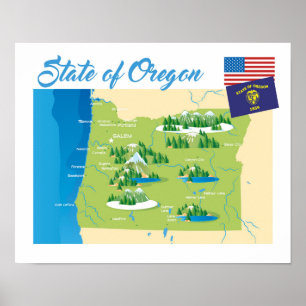 Poster Estado de Oregon