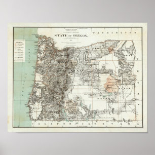 Póster Estado de Oregon