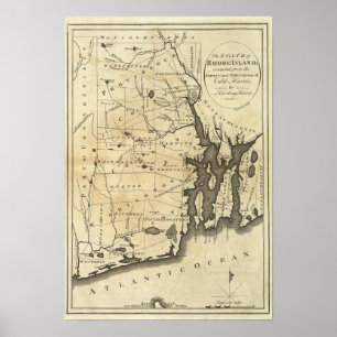 Póster Estado de Rhode Island