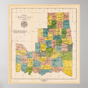 Poster Estado de Sequoyah, Oklahoma (1905)