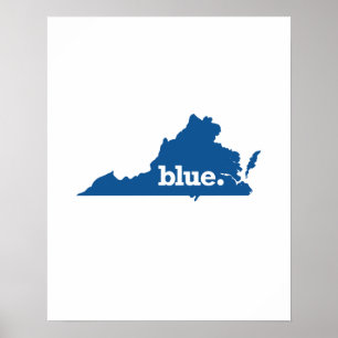 POSTER ESTADO DO AZUL DE VIRGÍNIA