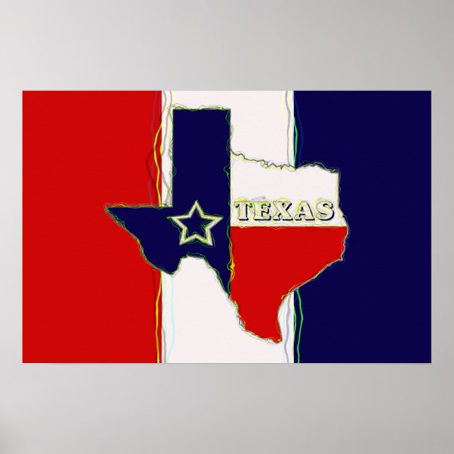 PÓSTER ESTADO DO TEXAS (Frente)