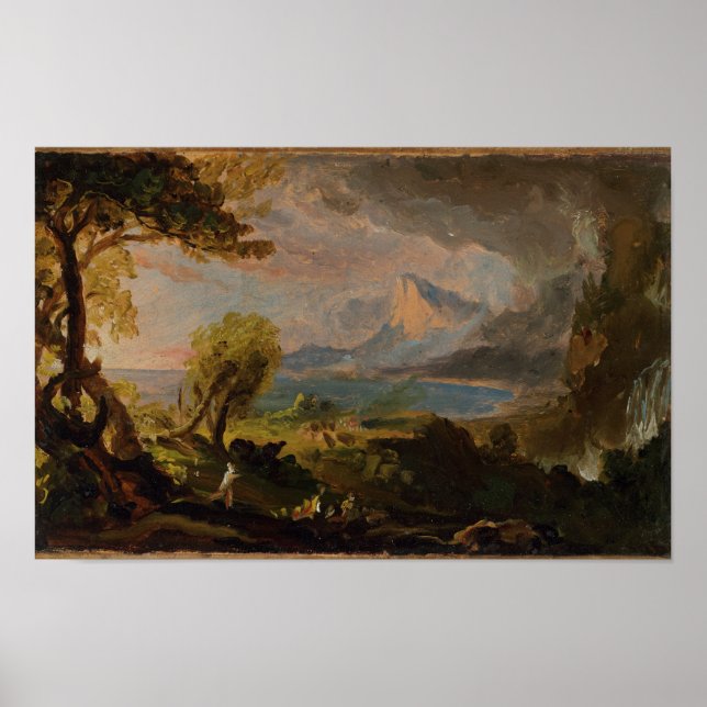 Poster Estado selvagem (1834) — Thomas Cole (Frente)