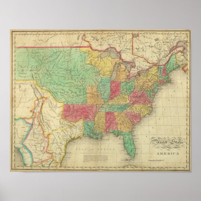 Póster Estados Unidos Da América (Frente)